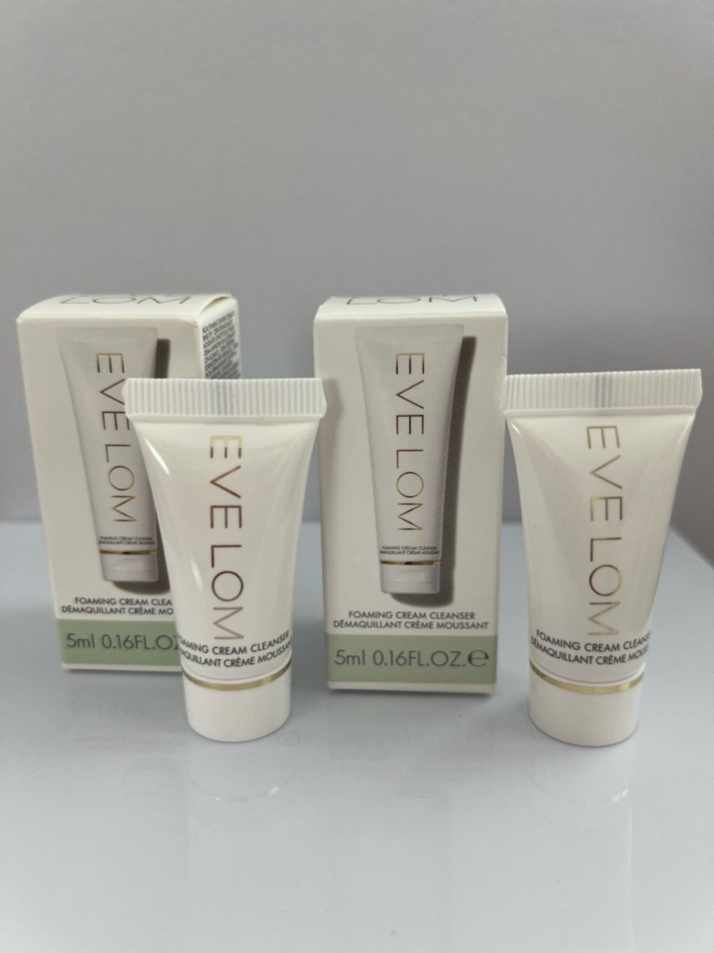 2 pcs x Evelom Foaming Cream Cleanser 5ml each, New in Box